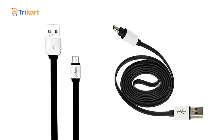 Pebble Flat Micro USB Charging Cable PUCM10