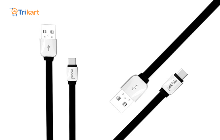 Pebble Flat Type-C USB Charging Cable PUCC10