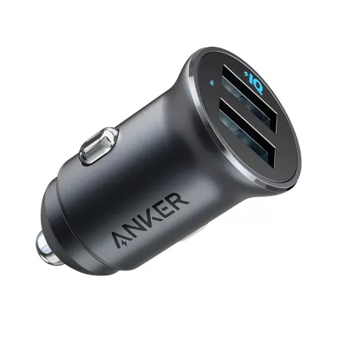 Anker PowerDrive III 2-Port 36W Alloy USB Autoladegerät, metallis