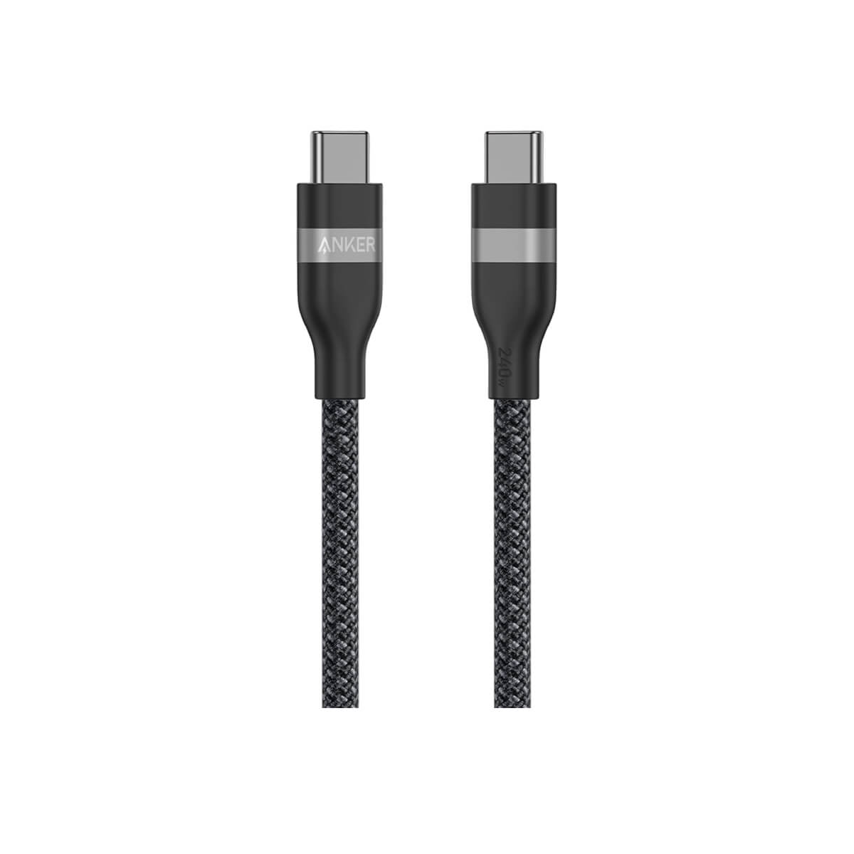 Anker USB-C to USB-C 0.9 Meter 240W Braided Cable, Black - A82E2H11