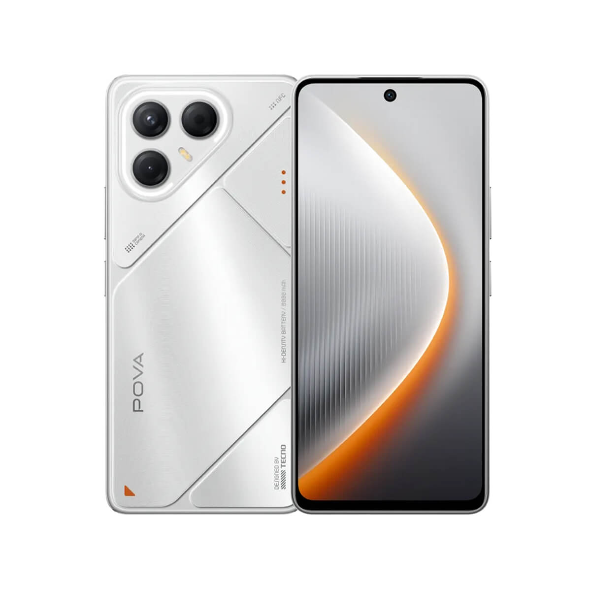  Tecno POVA 7 5G Phone, 6.78", 8GB RAM, 256GB - Silver