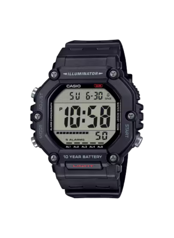 Casio Orologio Uomo Analogico MW-620H-2AV – Quarzo, 100m Water Resistant, LED, Cinturino Resina