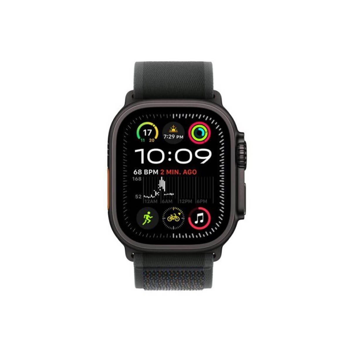 Buy Apple Watch Ultra 2 49mm Black Titanium Case with Black Trail Loop ...