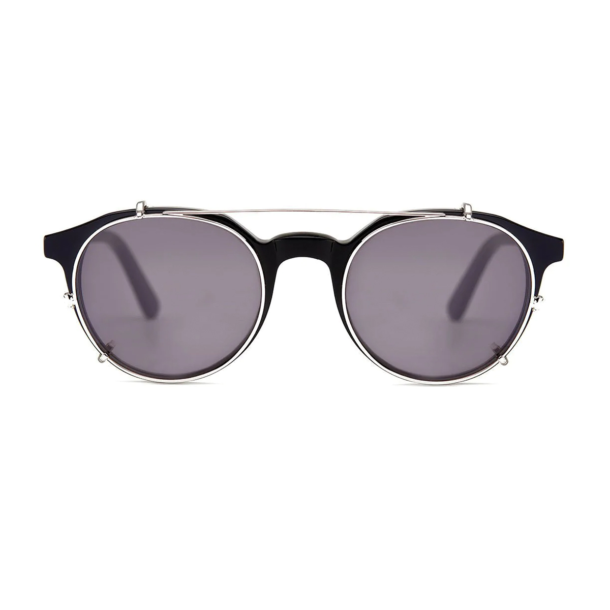 Buy Barner Williamsburg Clipon Sunglasses Silver Smoke in Kuwait