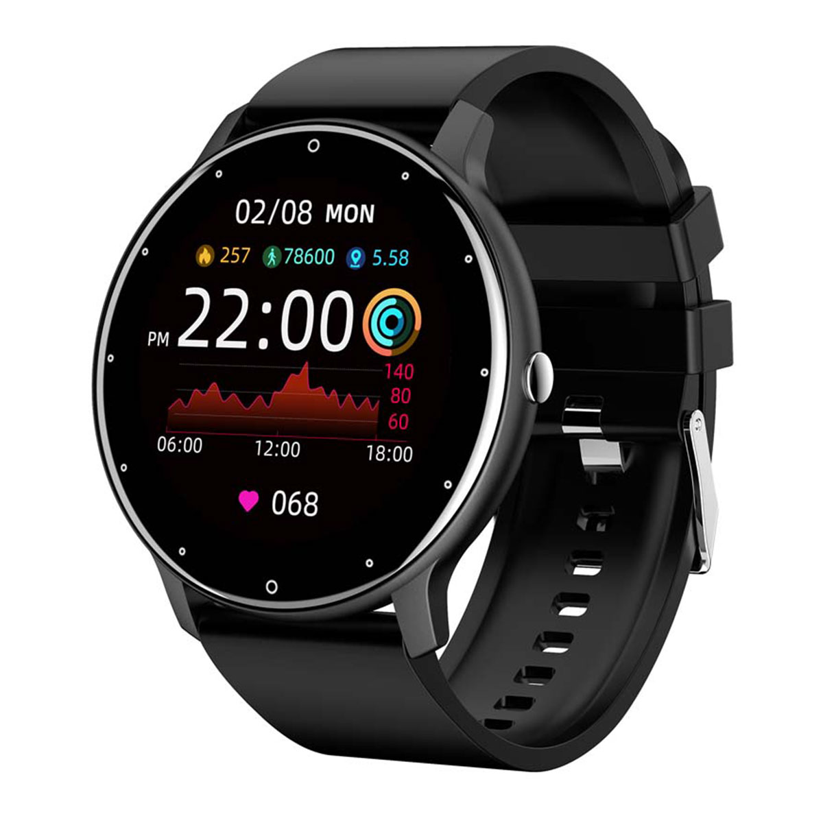 Buy Xcell Classic 5 GPS Smartwatch Black in Kuwait