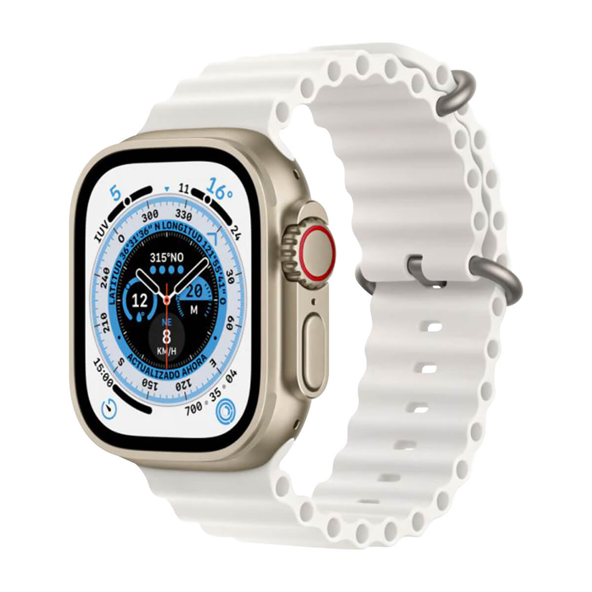 Buy Blulory Glifo 8 Ultra Smartwatch White in Kuwait
