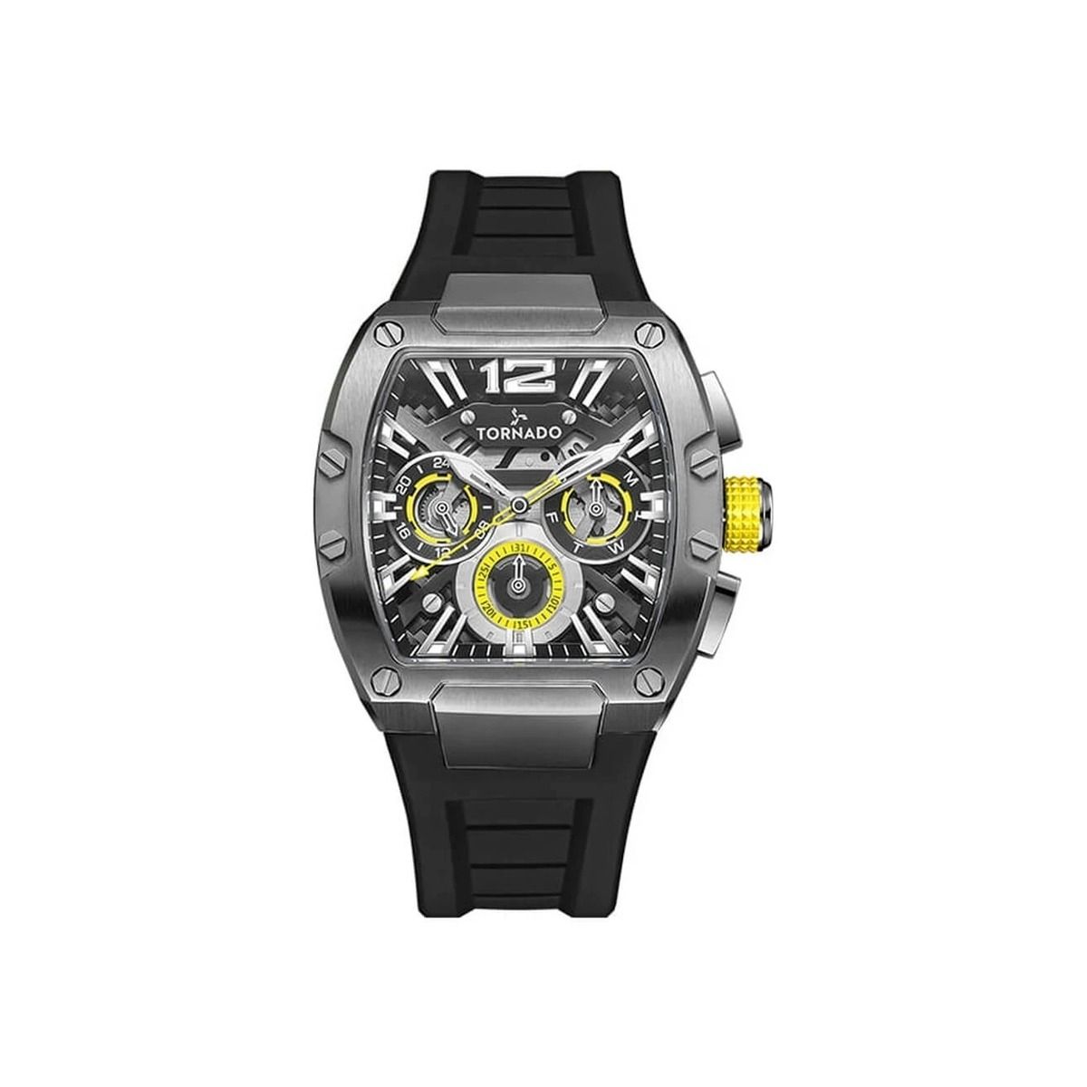Tornado Xenith Multifuction Men's Black Dial Analog Watch - T23105-XSBB