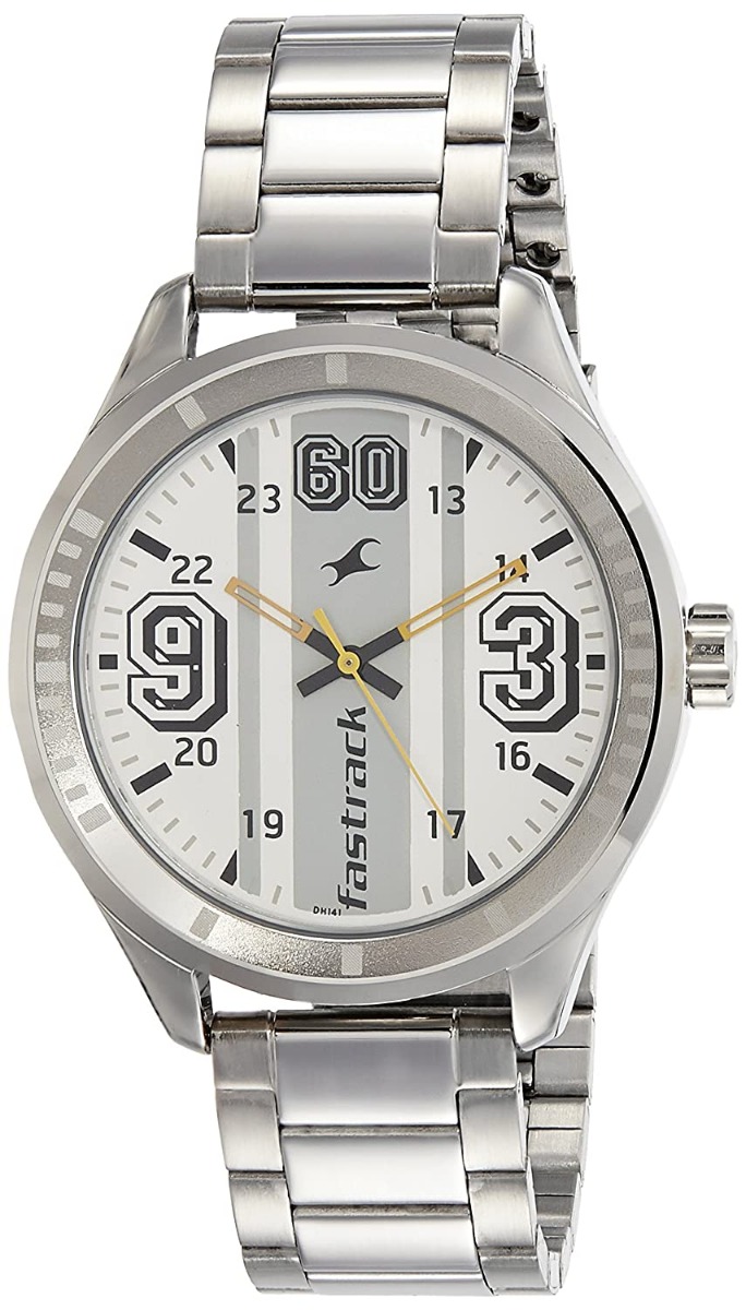 Buy Fastrack Varsity Analog Silver Dial Men's Watch NM3177SM02 in Kuwait
