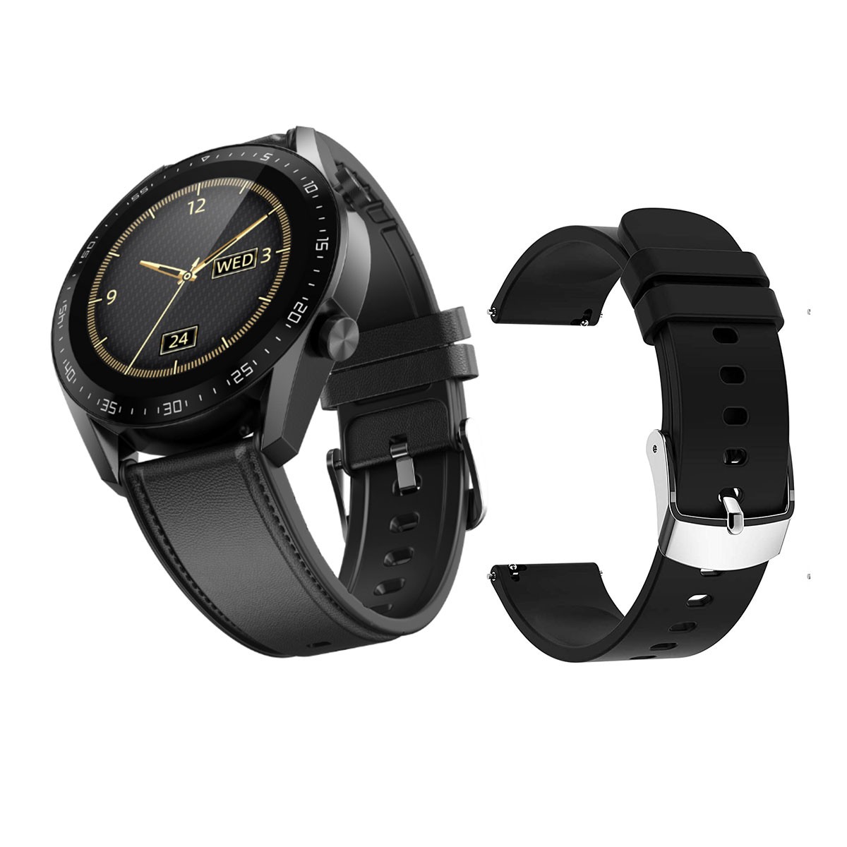 G-Tab GT1 Smart Watch with Bluetooth Calling - Black