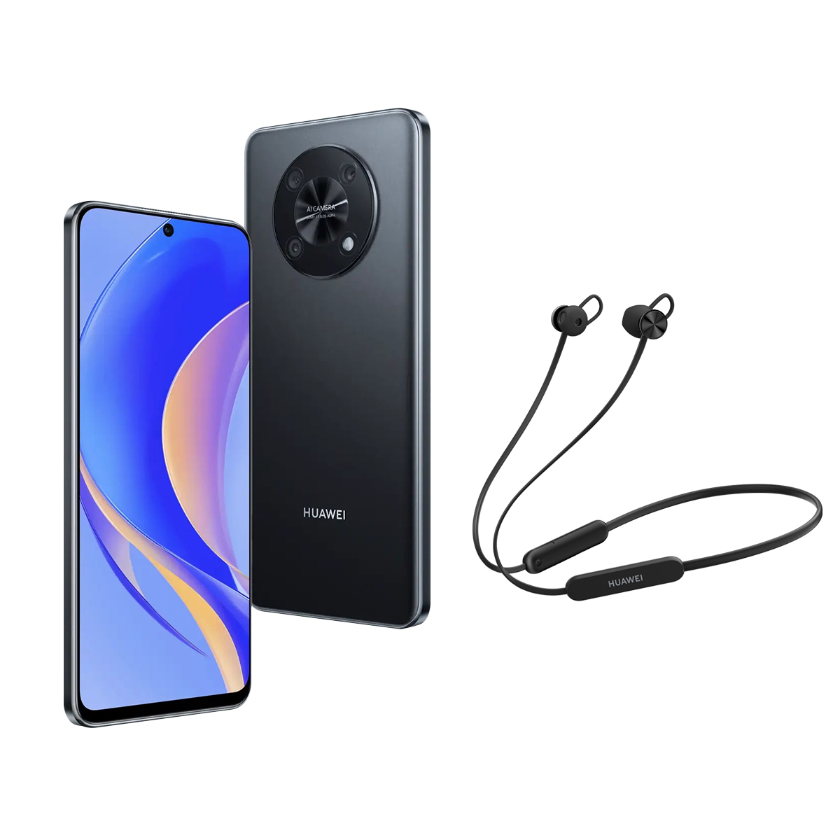 Buy Huawei Nova Y90 (6GB RAM + 128GB Memory) - Midnight Black in Kuwait