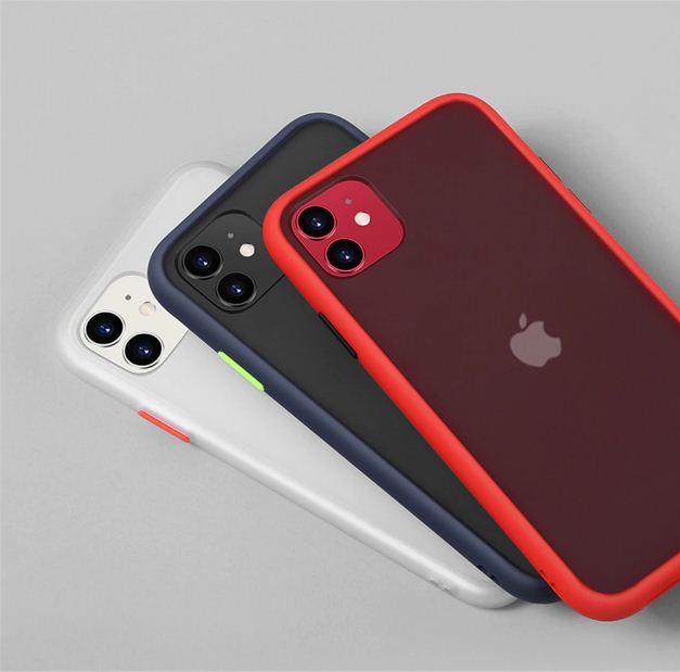 Buy iPhone 11 Shockproof Armor Matte Phone Case in Kuwait