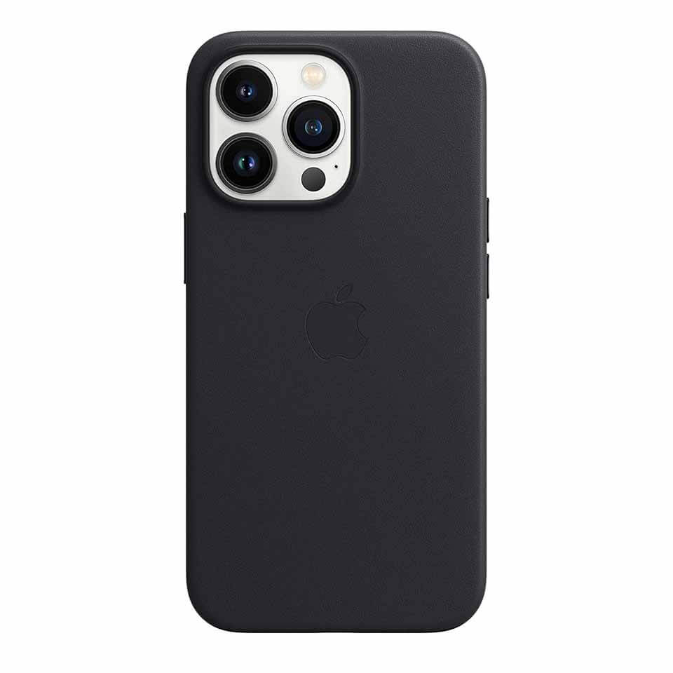 Buy Apple iPhone 13 Pro Max Leather Case with MagSafe Midnight in Kuwait