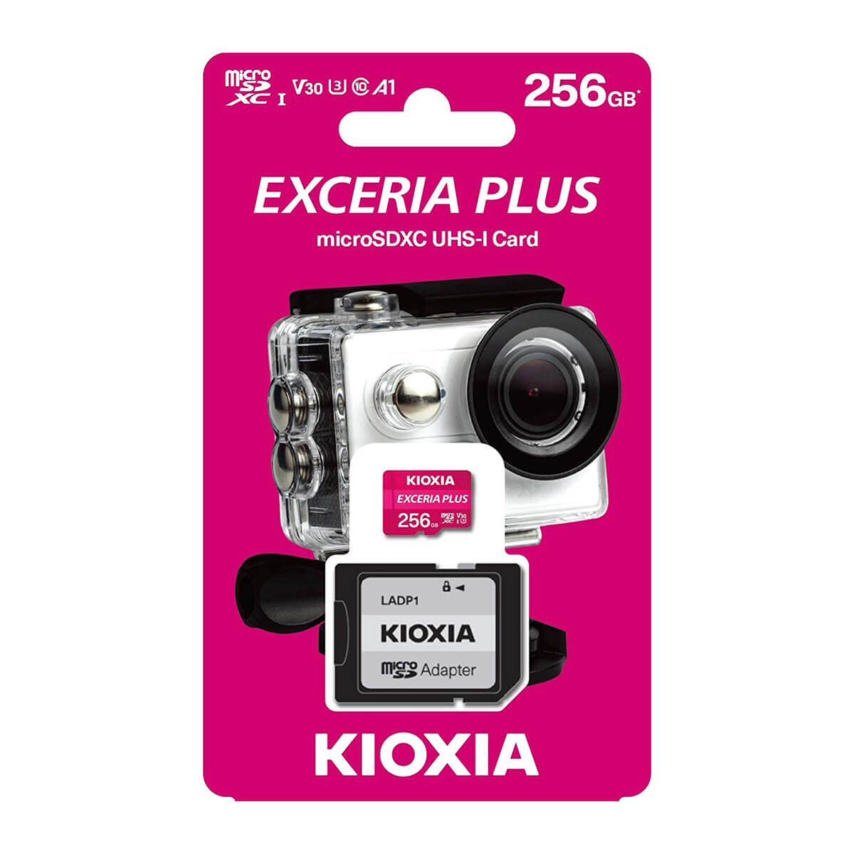 Kioxia Exceria Plus MicroSDXC UHS-I Memory Card 256GB with Adapter