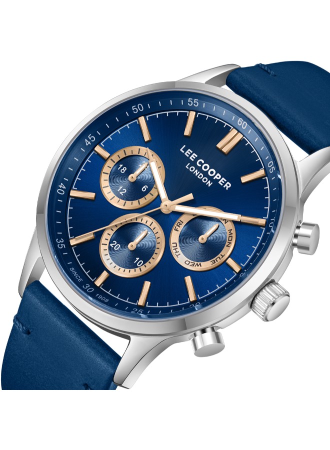 Orologio multifunzione impermeabile Casio blu metallizzato 30 m