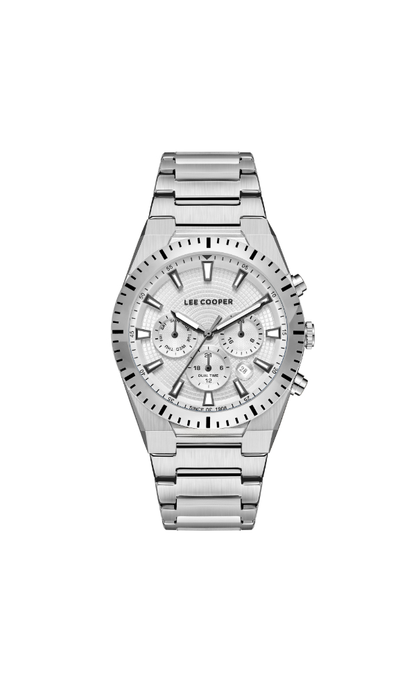 Lee Cooper Men's Watch, Multi Function Display and Metal Strap