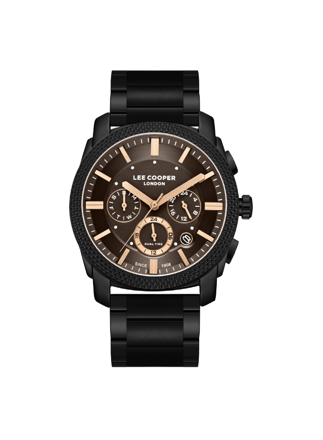 Lee Cooper Men's Watch, Multi Function Display and Metal Strap