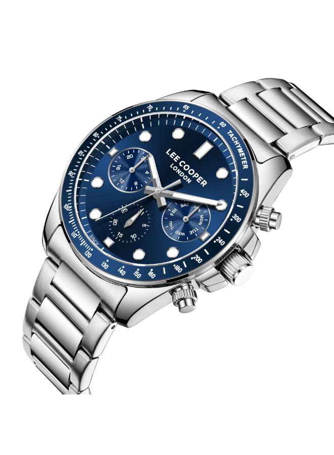 Lee Cooper Men's Multi Function Dark Blue Dial Watch - LC8215.39