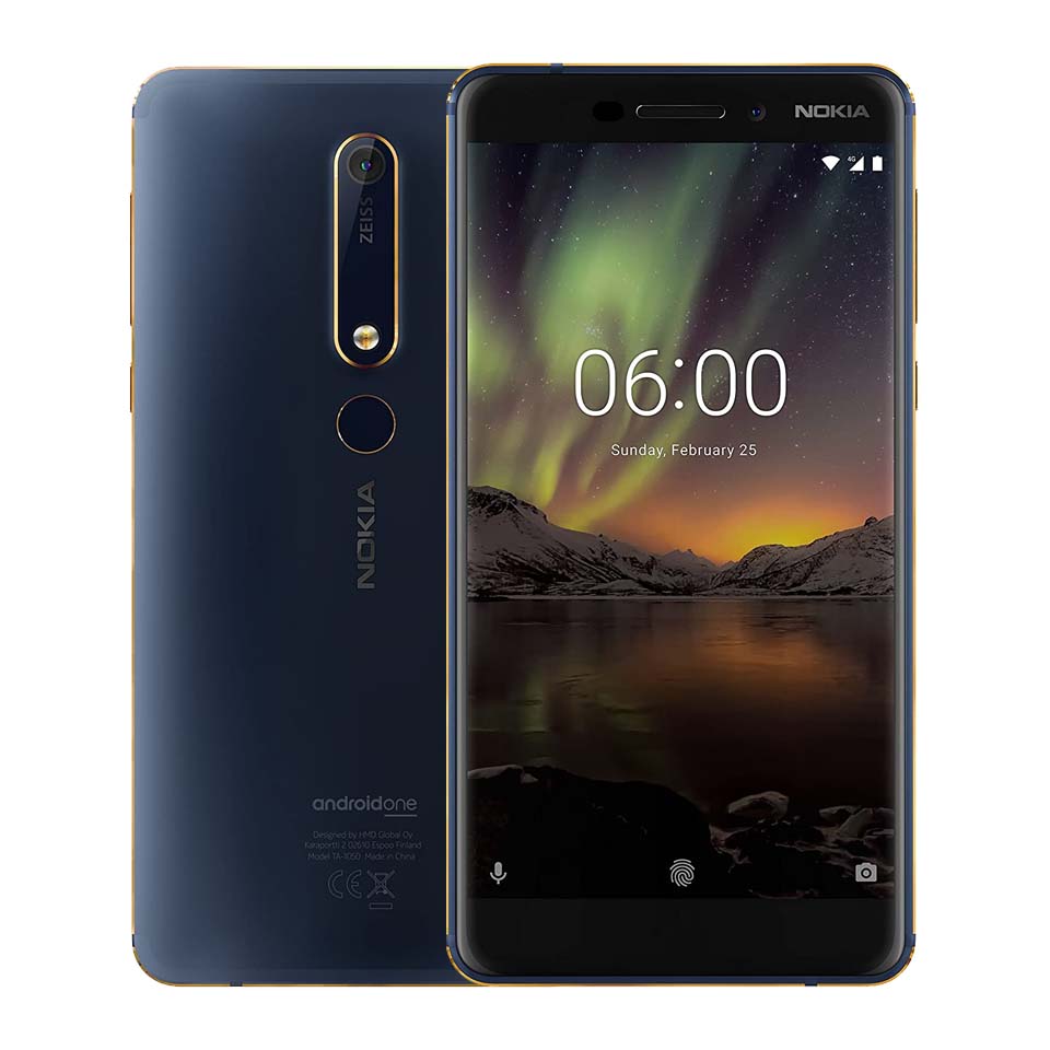 Buy Nokia 6.1 (4GB RAM + 64GB Memory) BlueGold in Kuwait