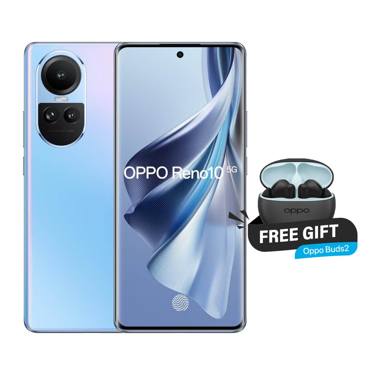 Oppo Reno 10 5G (8GB RAM + 256GB Memory) Blue With Free Gift