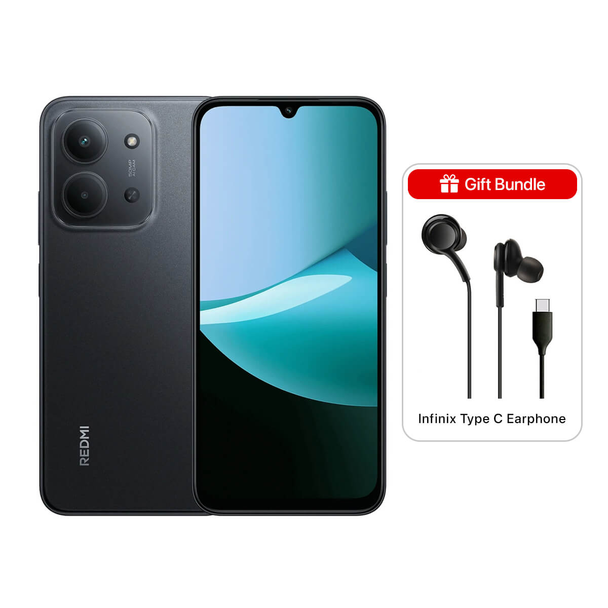 Redmi 15C (8GB RAM + 256GB Memory) Midnight Black