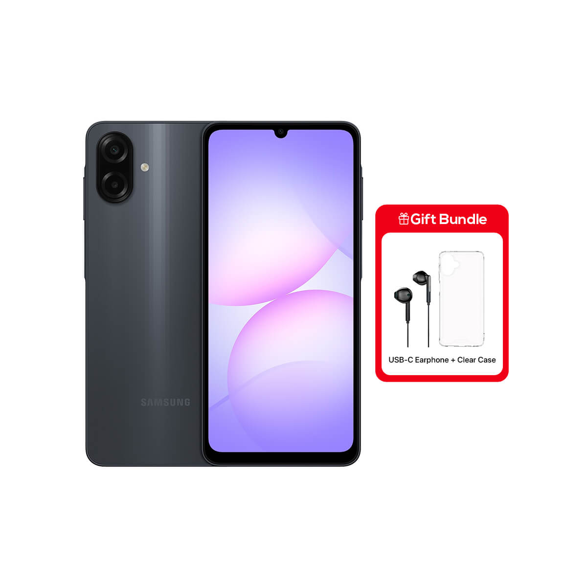 Samsung Galaxy A07 (4GB RAM + 128GB Memory) - Black