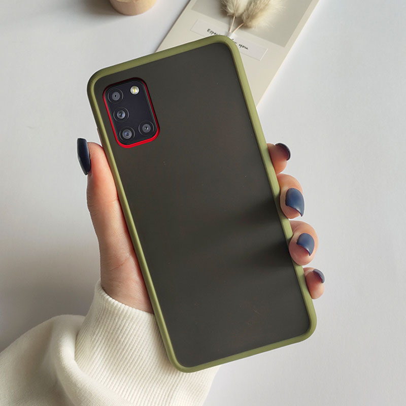 Buy Samsung M31 Shockproof Armor Matte Phone Case in Kuwait