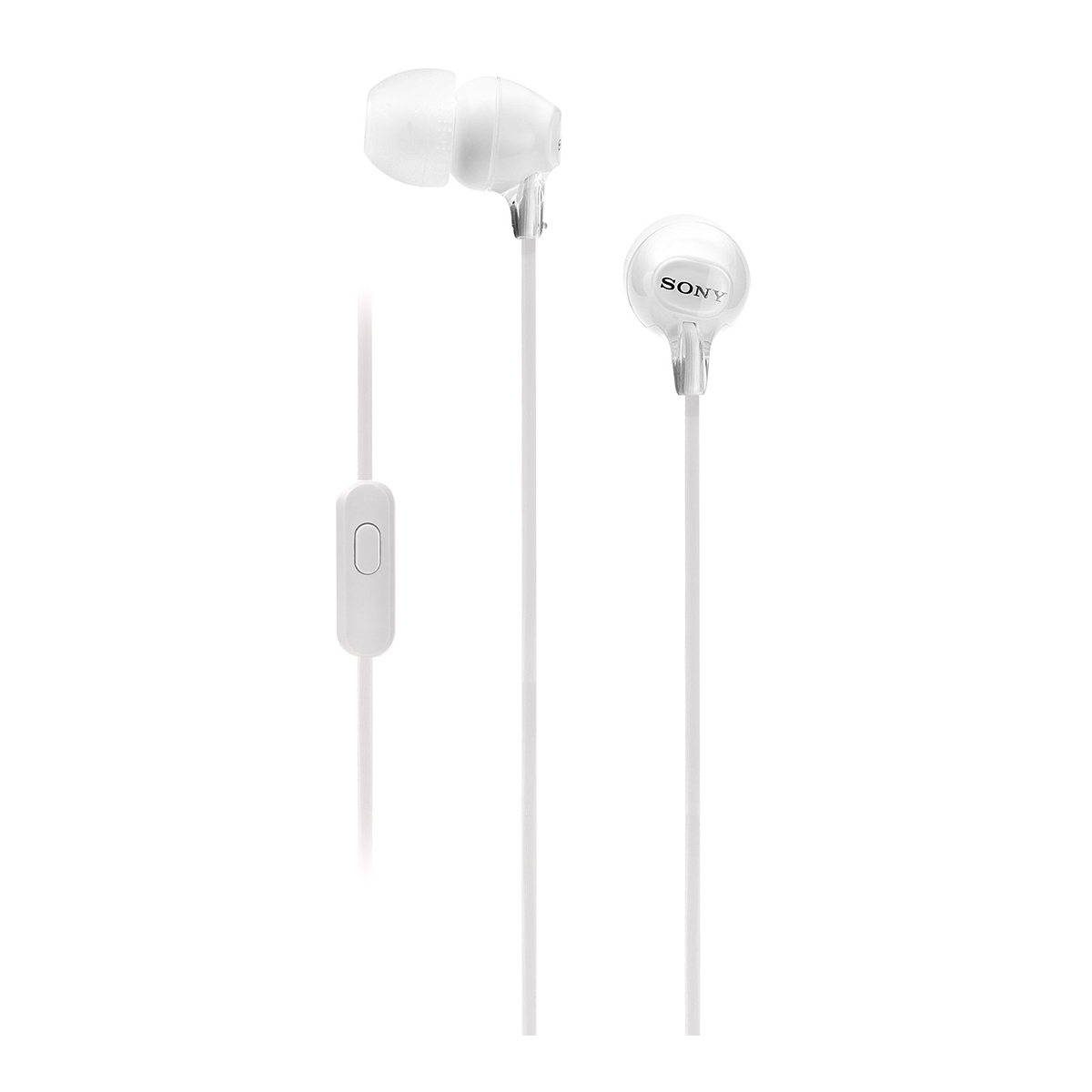 Buy Sony Stereo MDR EX15AP Wired Earphones White in Kuwait