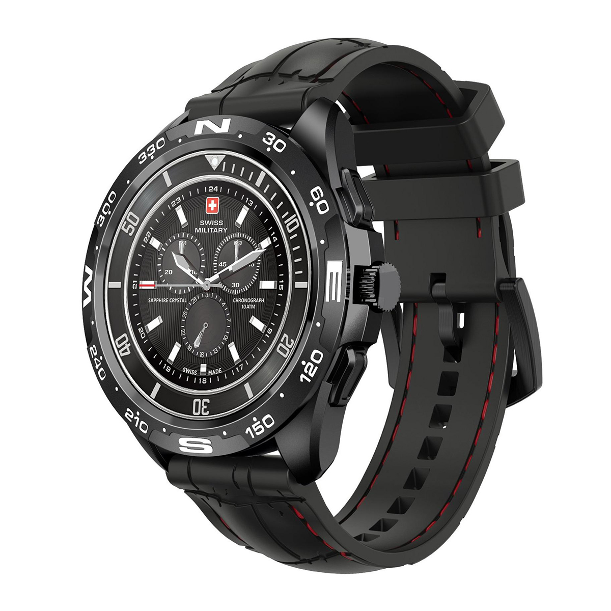 Swiss Military Dom Smart Watch Black Victor Wireless Earbuds Combo ...