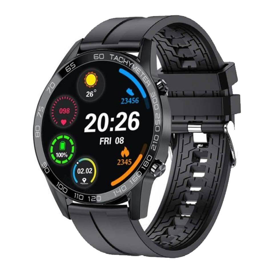 Buy Xcell Classic 3 Talk Smartwatch - Black Silicone Strap in Kuwait