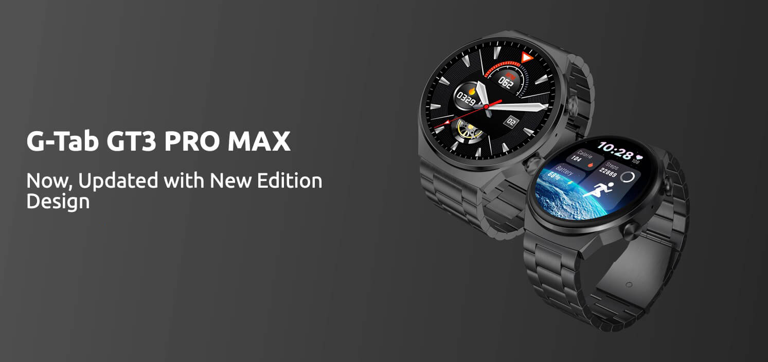 Buy GTab GT3 Pro Max Smartwatch Semi AMOLED Display in Kuwait