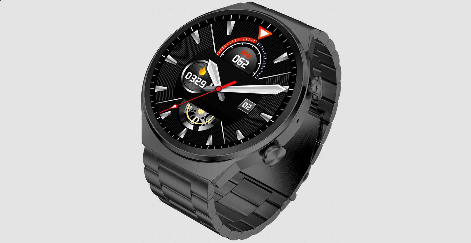Buy GTab GT3 Pro Max Smartwatch Semi AMOLED Display in Kuwait