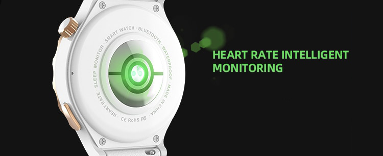 Buy HW3 Mini Smartwatch with White Leather Strap - Moonlight Silver in ...