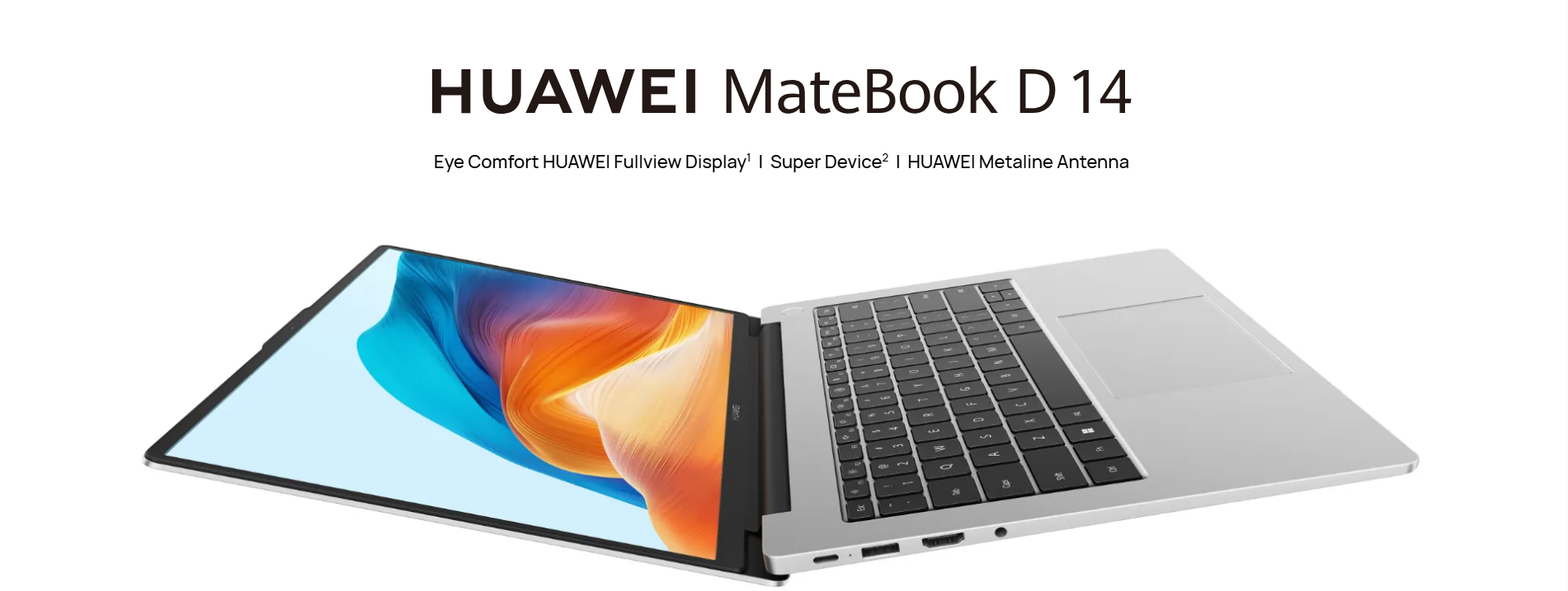Huawei MateBook D 14 (14 inch, Core i5, 8GB RAM, 512GB SSD) - Silver