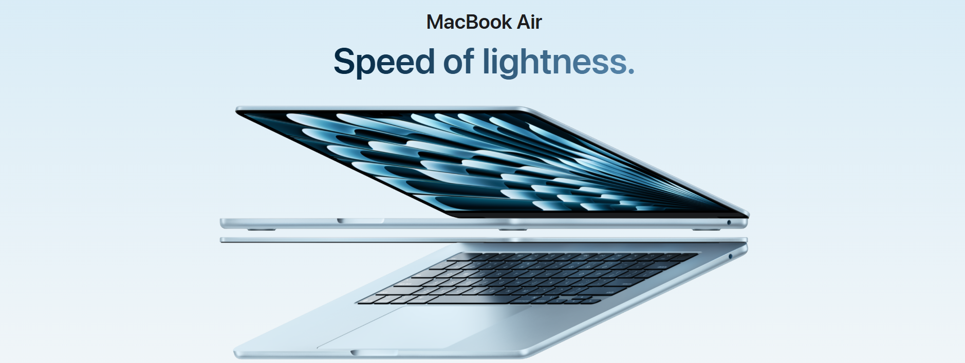 Apple MacBook Air M4 Chip 15-inch, 16GB RAM, 256GB SSD - Sky Blue