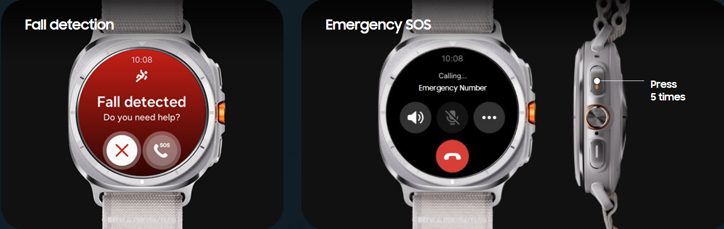 Emergency Sos Fall Detection On Samsung Watch Sos Fall Detection