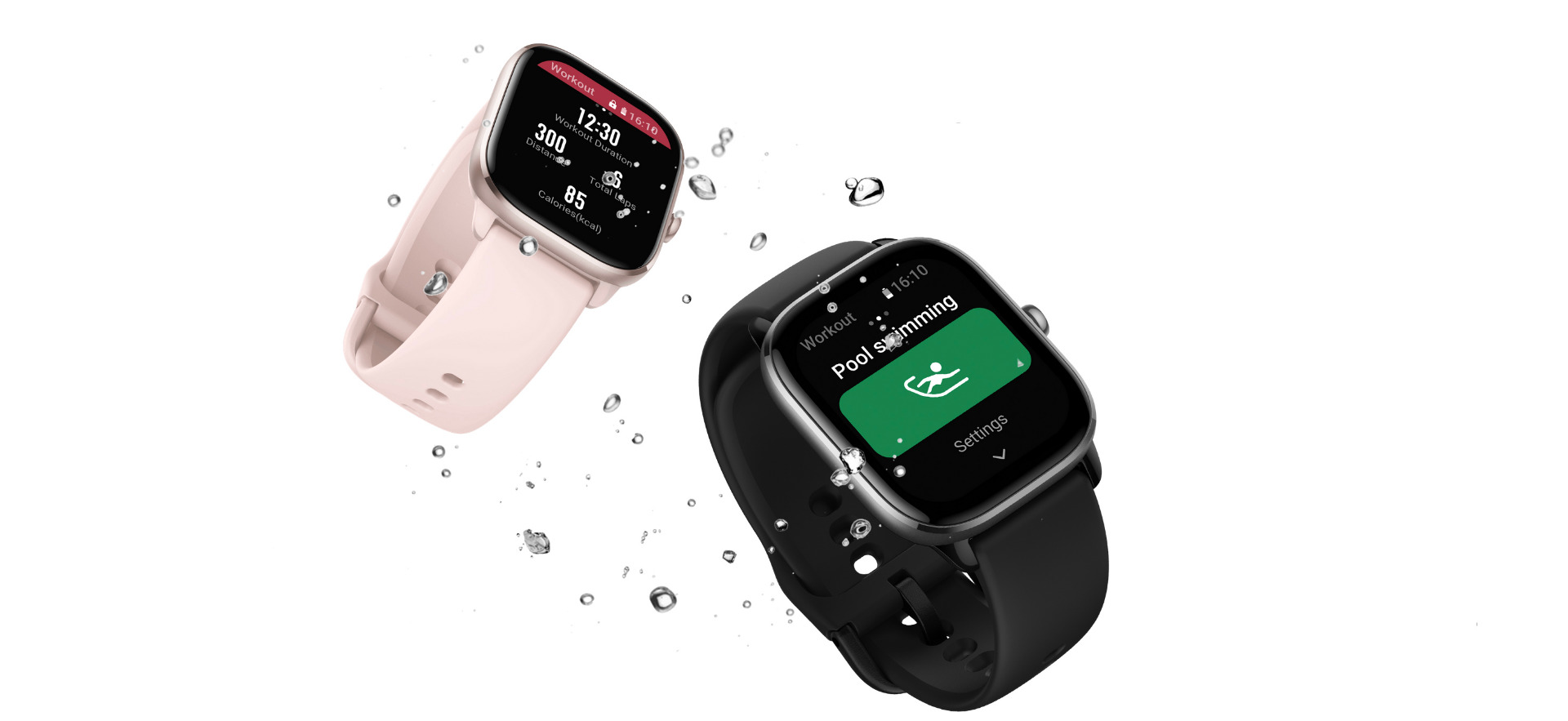 Buy Amazfit GTS 4 Mini Smartwatch Mint Blue in Kuwait